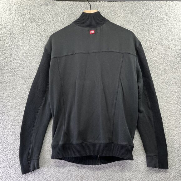 Vintage Ecko Unltd Jacket 2XL Zip Ribbed Mock Neck Black Biker Street XXL Y2K - Picture 11 of 15
